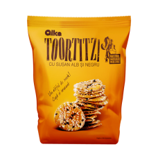Alka - Toortitzi Squeezed Pretzel Chips with Black and White Sesame 180g