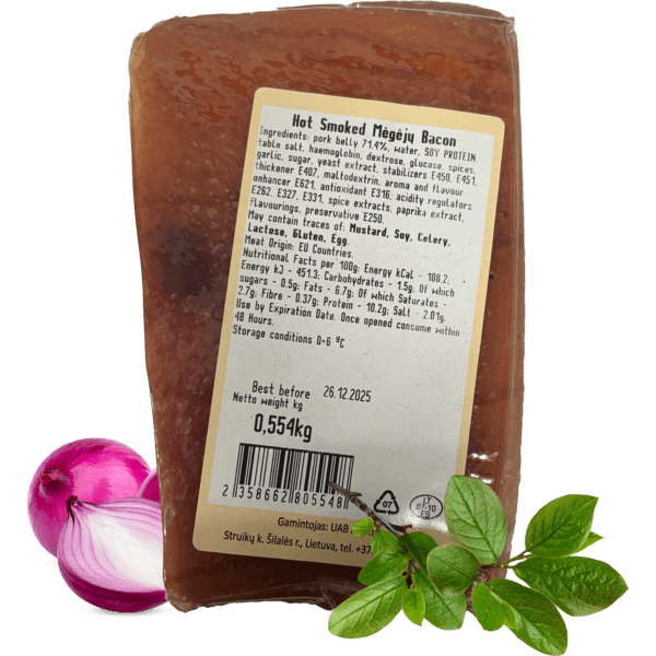 Rivona - Hot Smoked Bacon Megeju kg