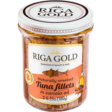 Riga Gold - Smoked Tuna Fillets in Olive Oil 180g