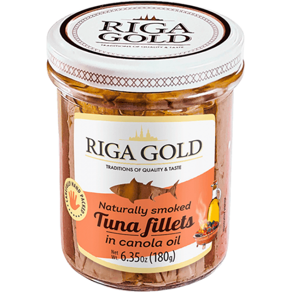 Riga Gold - Smoked Tuna Fillets in Olive Oil 180g