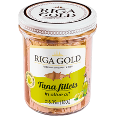 Riga Gold - Tuna Fillets in Olive Oil 180g