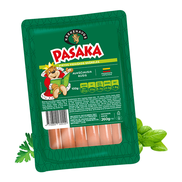 Krekenavos - Pasaka Cooked Sausages 260g