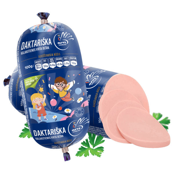 Arvi - Cooked Turkey Sausage Daktariska 300g