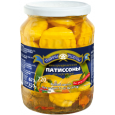 Teshchiny Recepty - Premium Pickled Pattypans 720g