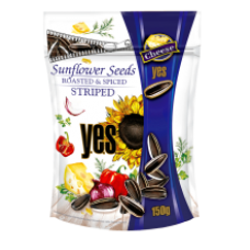 Y.E.S. - Roasted Striped Sunflower Seeds with Cheese Flavour Spices 150g