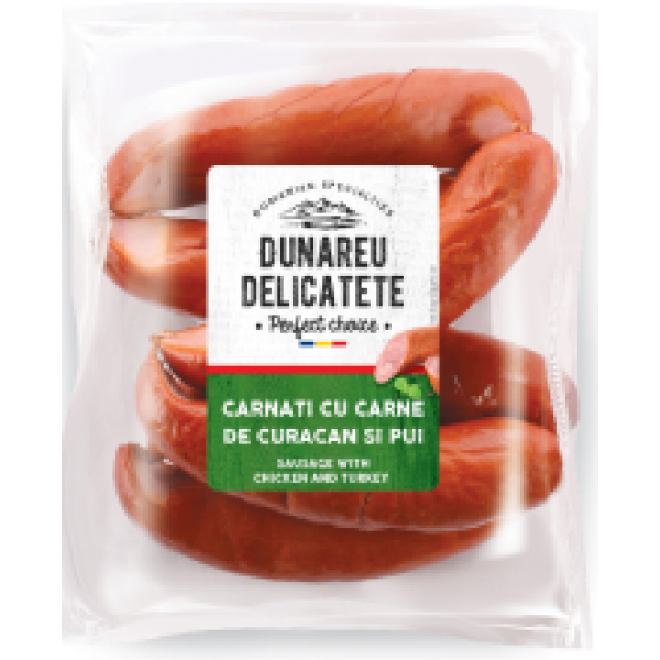 Dunareu Delicatete - Sausage with Chicken/Carnati cu carne de curacan si pui ~ 1.3kg