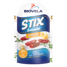 Biovela - STIX Salamini, Cheese 80g