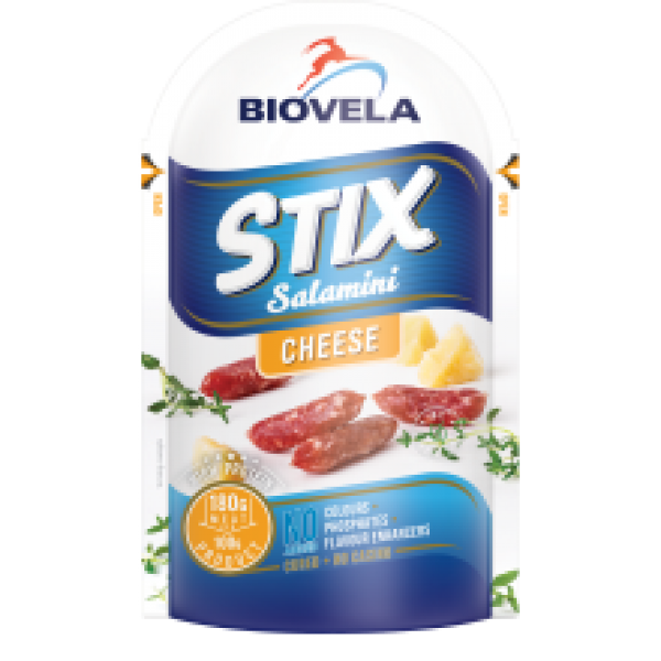 Biovela - STIX Salamini, Cheese 80g