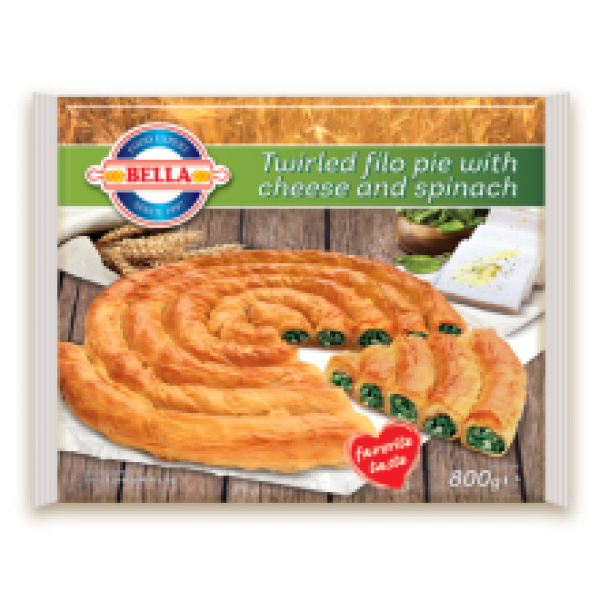 Bella - Filo pastry twirled pie with cheese & spinach 800g