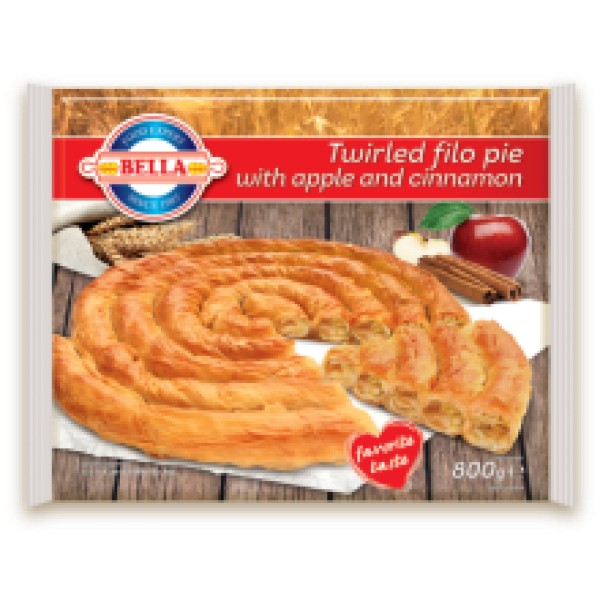 Bella - Filo pastry twirled pie with apple 800g