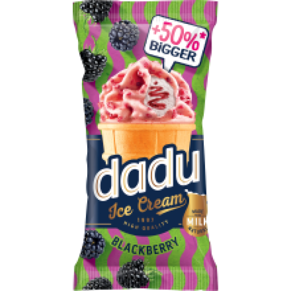 Dadu - Vanilla Ice Cream with Blackberry Filling in Wafer Cup 180ml