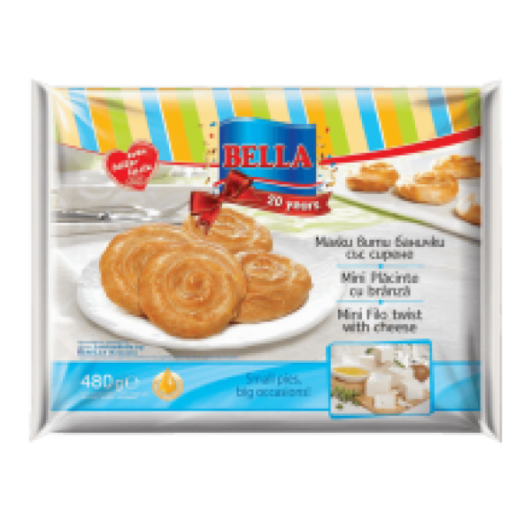 Bella - Mini Filo Twist with Cheese 480g (8x60g)