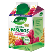 Gamtos - Fermented Buttermilk with Rapsberry and Flax Seed 500g