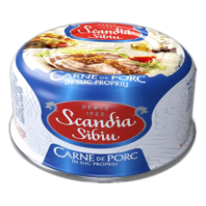 Scandia Sibiu - Pork Meat in its Own Juice 300g / Carne de porc in suc propriu EO