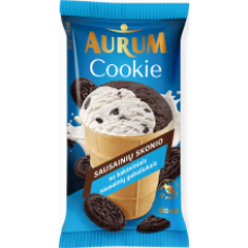 Aurum - Vanilla Ice Cream with Cocoa Biscuits in Cup 120ml