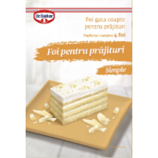 Dr.Oetker - Simple Sheets for Cakes / Foi simple pentru prajituri 440g