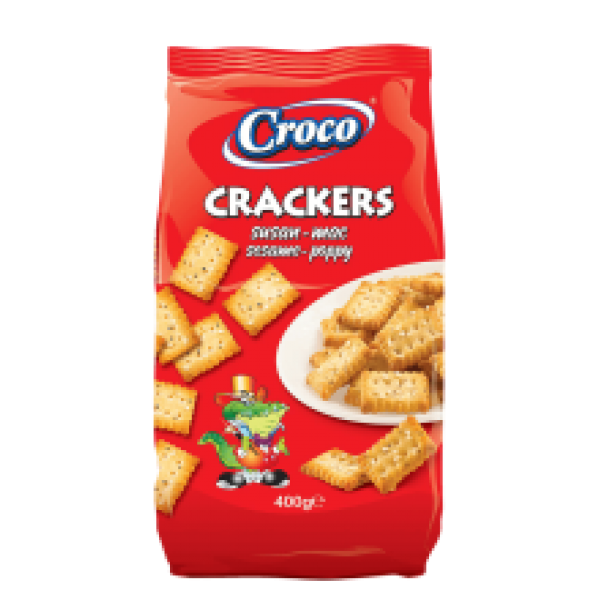 Croco - Crackers Sesame and Poppy Seeds 400g