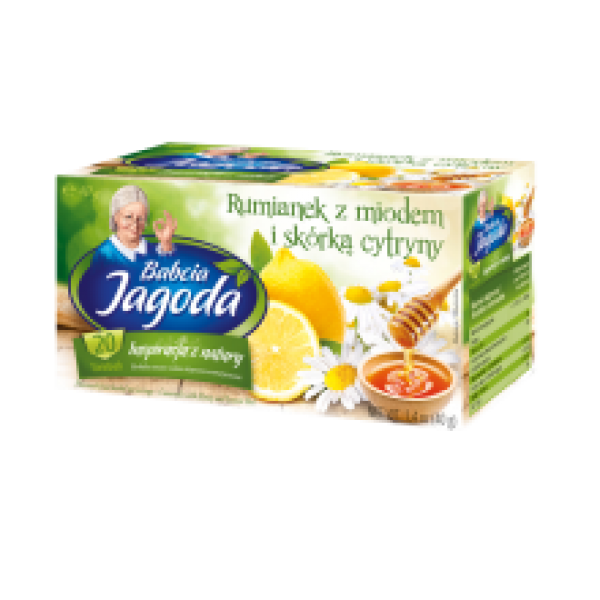 Babcia Jagoda - Chamomile Tea with Honey and Lemon 20x2g