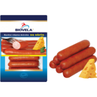 Biovela - Hot Smoked Sausages with Cheese 800g