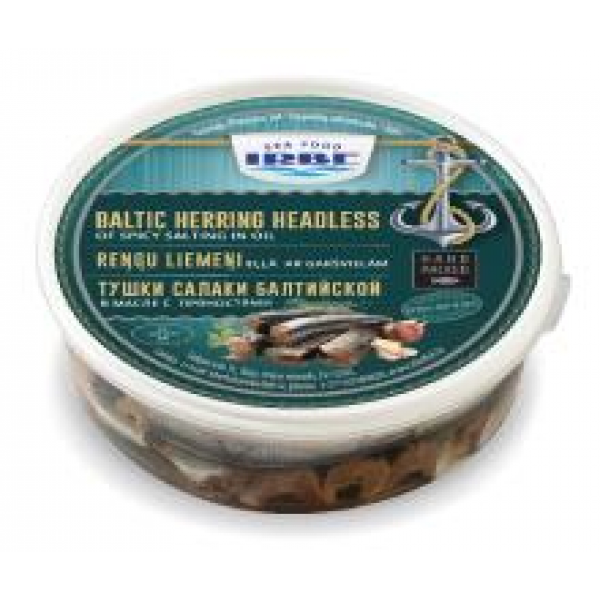 Irbe - Baltic Herring Headless of Spicy salting  in Oil 500g