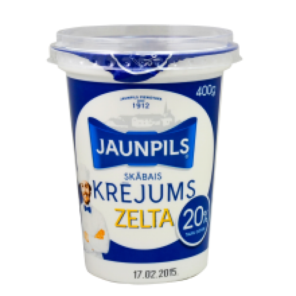 Jaunpils - Sour Cream 20% Fat 400g