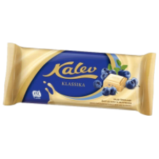 Kalev - White Chocolate with Rice Crisps and Blueberries 100g