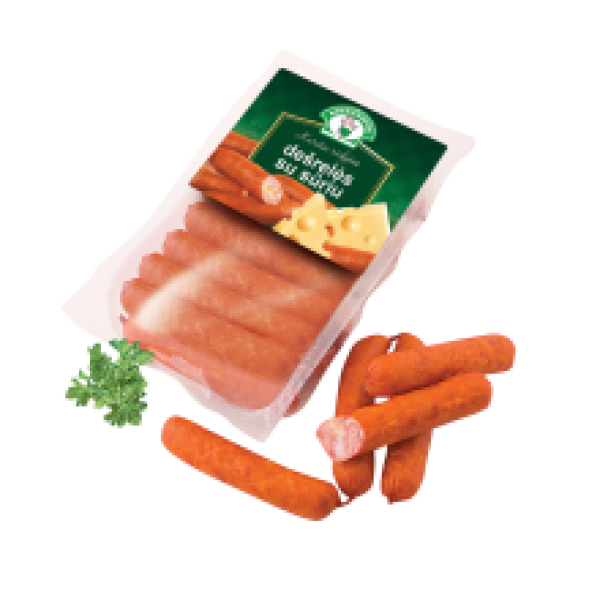Krekenavos - Hot Smoked Sausages with Cheese 400g