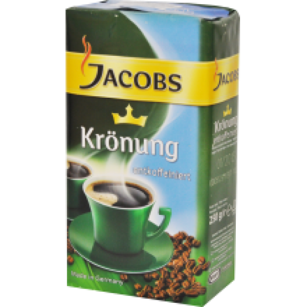Jacobs - Kronung Entkoffeiniert (Decaf) Coffee 250g