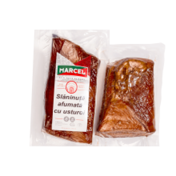 Marcel - Smoked Lard With Garlic / Slanina cu Usturoi Afumata kg (~350g)