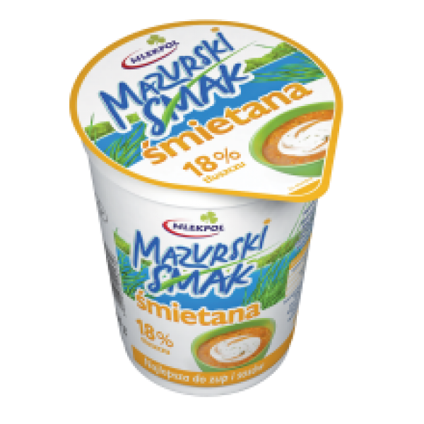 Mlekpol - Mazurski Smak Sour Cream 18% Fat 400g