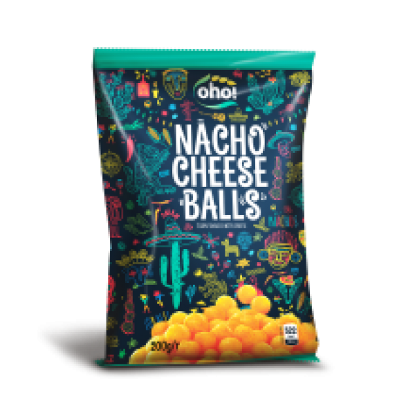 OHO - Nacho Cheese Balls Snacks 200g