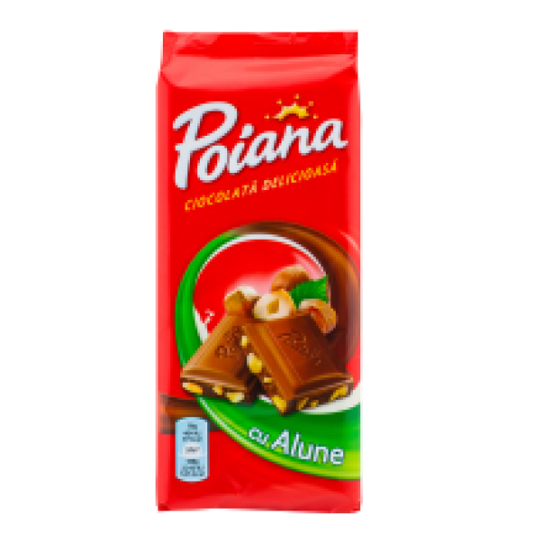 Poiana - Milk & Hazelnut Chocolate / Ciocolata Alune 90g