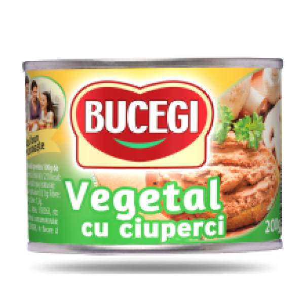 Scandia - Bucegi Vegetarian Pate with Mushrooms / Pasta Vegetala Tartinabila cu Ciuperci 200g EO
