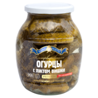 Teshchiny Recepty - Pickled Cucumbers with Cherry Leaves 900ml