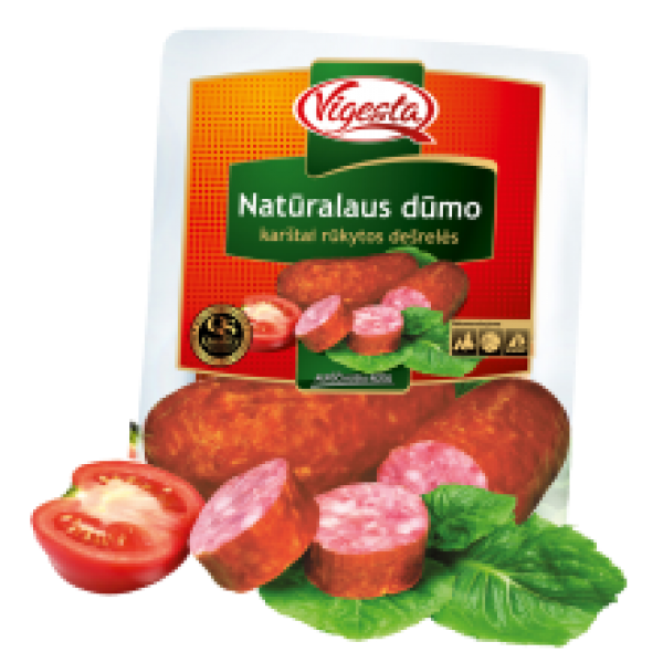 Vigesta - Naturalaus Dumo Hot Smoked Sausages kg (~600g)