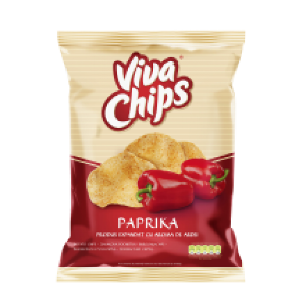 Viva - Paprika Flavour Crisps / Viva Chips Ardei 100g