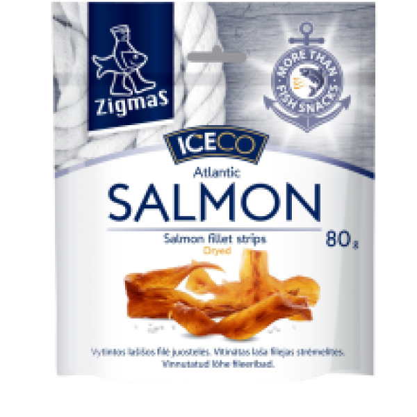 Zigmas - Dried Salmon Fillet Strips 80g